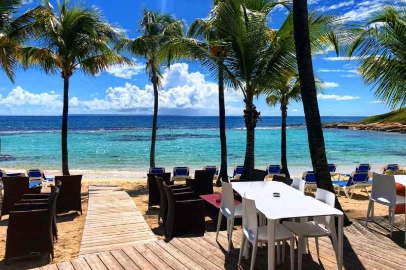 Romantique Et Bel Appartement En Bord De La Mer, Piscine Surveillee Et Belle Plage A 50M แซงต์-ฟรองซัวส์ ภายนอก รูปภาพ